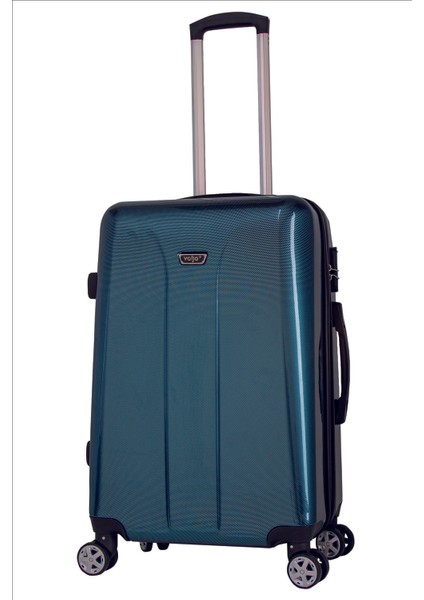 VL-240 Noktalı Cam Göbeği Kabin Boy Valiz