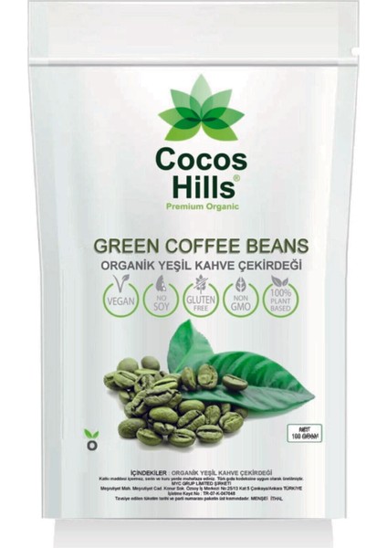 Green Coffee Beans Yeşil Kahve Çekirdeği 100 gram