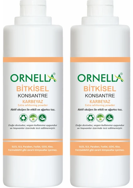 Bitkisel Karbeyaz (Exrta Beyazlatıcı) 750 ml (2 Li Set)