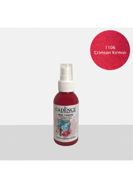 1106 Crimson Kırmızı Sprey Kumaş Boyası