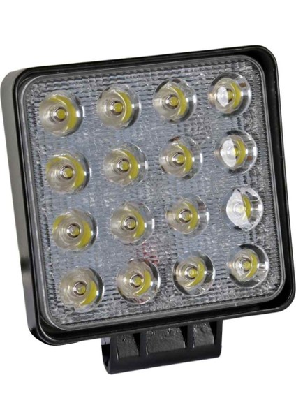 2tt.tas 12/80V Çalışma Lambası, 16 LED 48W Kare, L-1005, 2 Adet