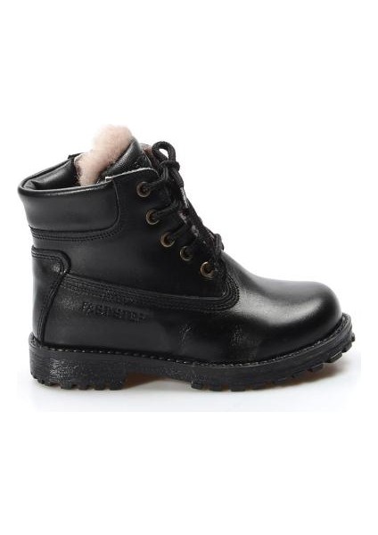 Hakiki Deri Kürklü Unisex Çocuk Worker Bot 006KPA1002