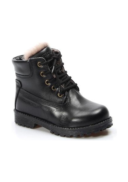 Hakiki Deri Kürklü Unisex Çocuk Worker Bot 006KPA1002