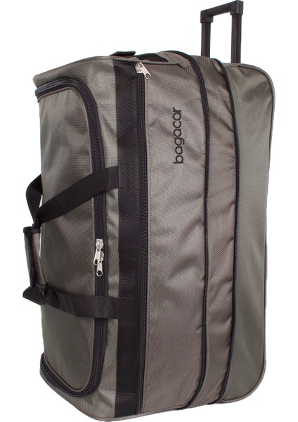 3 Tekerlekli Körüklü K.battal Boy Seyahat Valizi Gri