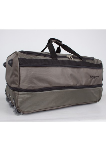 3 Tekerlekli Körüklü K.battal Boy Seyahat Valizi Gri fırsatları