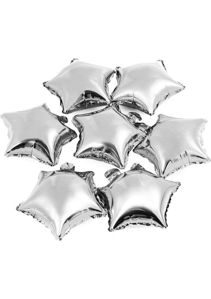 Yıldız Folyo Balon Gümüş Set 20 cm 5'li fiyatları