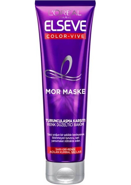 Loreal Paris Color-Vive Mor Maske Turunculaşma Karşıtı 150ML