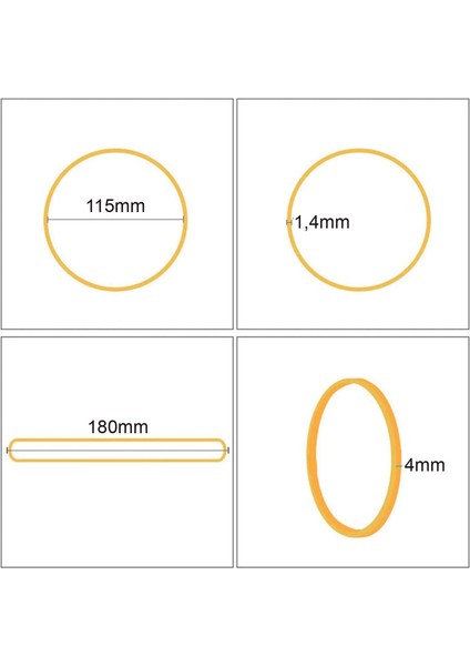 Çöp Kovaları Için Poşet Tutucu Kauçuk Lastik 18X4 Kırmızı