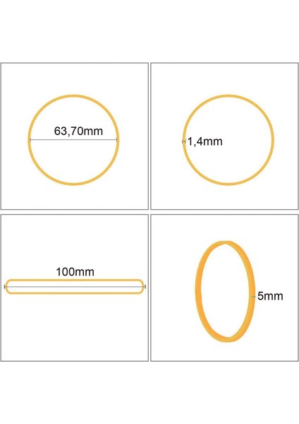 Geniş Kauçuk Paket Ambalaj Kasa Lastiği 100X5 mm 1 kg indirimleri