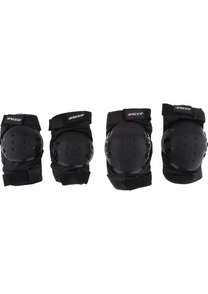 Strade Store Koruma Diz Dirsek Shin Pad Zırh Guard Diz Kapağı Ped Koruyucu Unisex (Yurt Dışından)