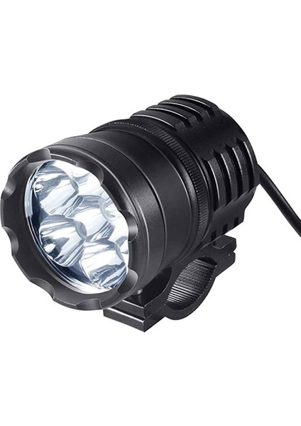 Evrensel Motosiklet LED Far Beyaz Sis Far Dış Yardımcı Lamba (Yurt Dışından)