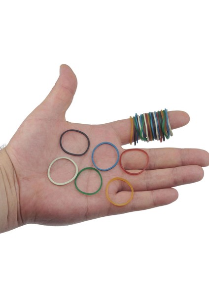 6 Renk Paket Ambalaj Para Lastiği 40 mm 5000 Adet modelleri
