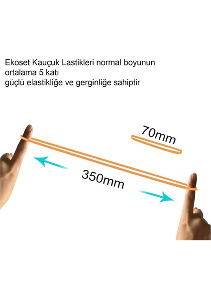 6 Renk Paket Para Lastiği 70 mm 1000 Adet