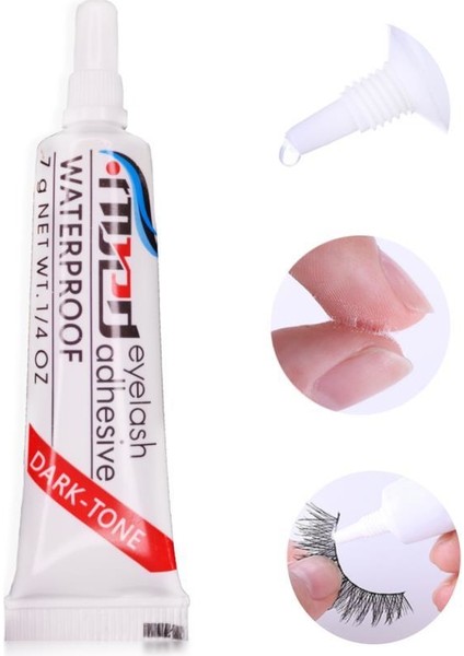 Waterproof Takma Kirpik Yapıştırıcısı 7 gr Mujgan