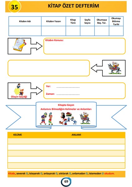 Enine Boyuna Eğitim Kitap Okuma Özet Defterim fiyatları