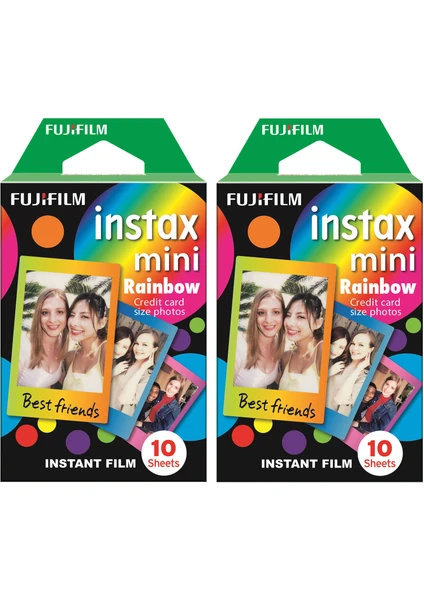 Instax Mini Rainbow 10X2 Film Seti