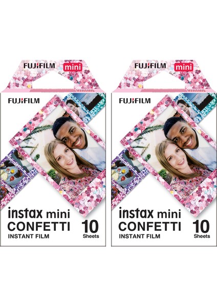 Instax Mini Confetti 10X2 Film Seti