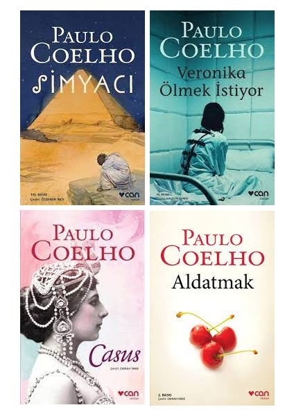 Simyacı - Veronika Ölmek İstiyor - Casus - Aldatmak - 4 Kitap - Paulo Coelho