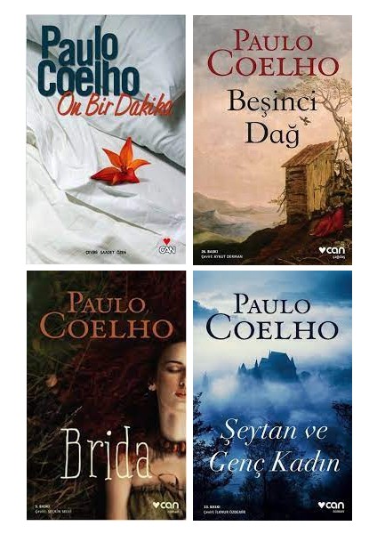 On Bir Dakika - Beşinci Dağ - Brida - Şeytan ve Genç Kadın - 4 Kitap - Paulo Coelho