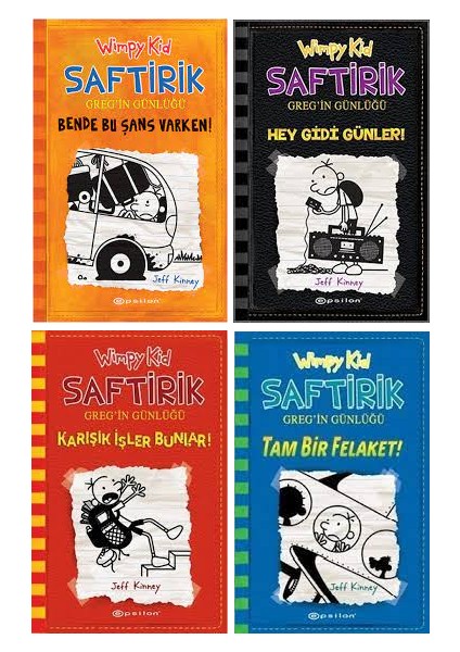 Saftirik Wimpy Kid 9-12. Kitaplar Set - Jeff Kinney