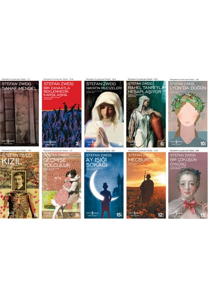 Sahaf Mendel - Bir Çöküşün Öyküsü - Ay Işığı Sokağı - Mecburiyet - Kızıl - Rahel Tanrı'yla Hesaplaşıyor - Stefan Zweig - 10 Kitap