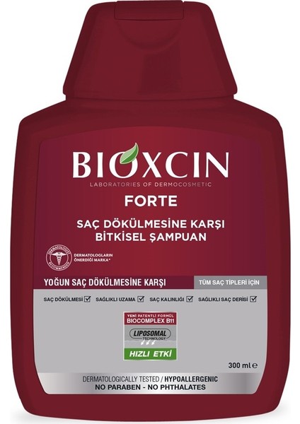 Forte- Tüm Saçlar Için Şampuan 300 ml Kutusuz
