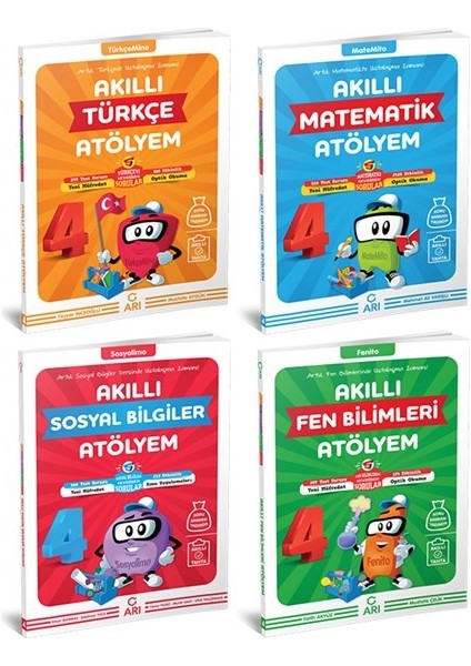 4.Sınıf Atölyem Seti Türkçe-Matematik-Fen-Sosyal Seti