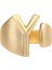 Kadın Mat Altın Renk Kaplama Ayarlanabilir Y Harfi Yüzük 4