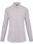 Erkek Kahverengi Desenli Slim Fit Keten Gömlek 1