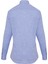 Erkek Mavi Desenli Slim Fit Keten Gömlek 2