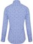 Erkek Mavi Desenli Slim Fit Keten Gömlek 2
