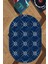 Cappio Prizma Desenli Dokulu Mavi Oval Halı 4