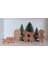 Aile Takımı 6'lı Set Anne-Baba-2çocuk-Kedi-Köpek Waldorf Doğal Ahşap 1