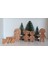 Aile Takımı 6'lı Set Anne-Baba-2çocuk-Kedi-Köpek Waldorf Doğal Ahşap 2