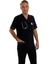 V Yaka Doktor Önlüğü Eczacı Önlüğü Laborant Önlüğü Hemşire Önlüğü Estetisyen Önlüğü Siyah Kısa Kol Erkek Önlük 3