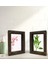 Gift Banyo Dekoratif 2'li Doğal Masif Ahşap Çerçeve 15X20CM-18 1