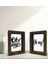 Gift Banyo Dekoratif 2'li Doğal Masif Ahşap Çerçeve 15X20CM-13 1