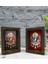 Gift Osmanlı Arması Tasarımlı Dekoratif 2'li Doğal Masif Ahşap Çerçeve 15X20CM-2 1