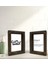 Gift Banyo Dekoratif 2'li Doğal Masif Ahşap Çerçeve 15X20CM-11 1