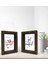 Gift Banyo Dekoratif 2'li Doğal Masif Ahşap Çerçeve 15X20CM-7 2