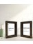 Gift Banyo Dekoratif 2'li Doğal Masif Ahşap Çerçeve 15X20CM-6 1