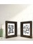 Gift Banyo Dekoratif 2'li Doğal Masif Ahşap Çerçeve 15X20CM-1 1