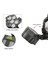 5 Beyaz 2 Kırmızı LED Kafa Feneri USB Şarj Portlu Cree Xml T6 18650 5