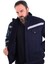 Eser - 7-7 Gabardin Içi Polarlı Mont - Lacivert 3