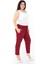 Bordo Esnek Pantolon 21C-0987 2