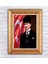 Çerçeveli Atatürk Bayrak Kanvas Tablo 1