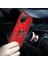 Xiaomi Redmi Note 10 Kılıf Çift Katmanlı Yüzüklü Manyetik Vega Kapak Siyah + Tam Kaplayan 5d Cam Ekran Koruyucu 3