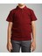Cocuk Polo Yaka Kısa Kol Bordo Okul T-Shirt 1