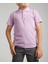 Cocuk Polo Yaka Kısa Kol Lila Okul T-Shirt 2