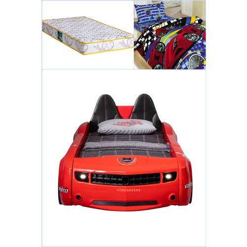 setay camarro koltuklu full ledli arabali yatak kirmizi 1 fiyati